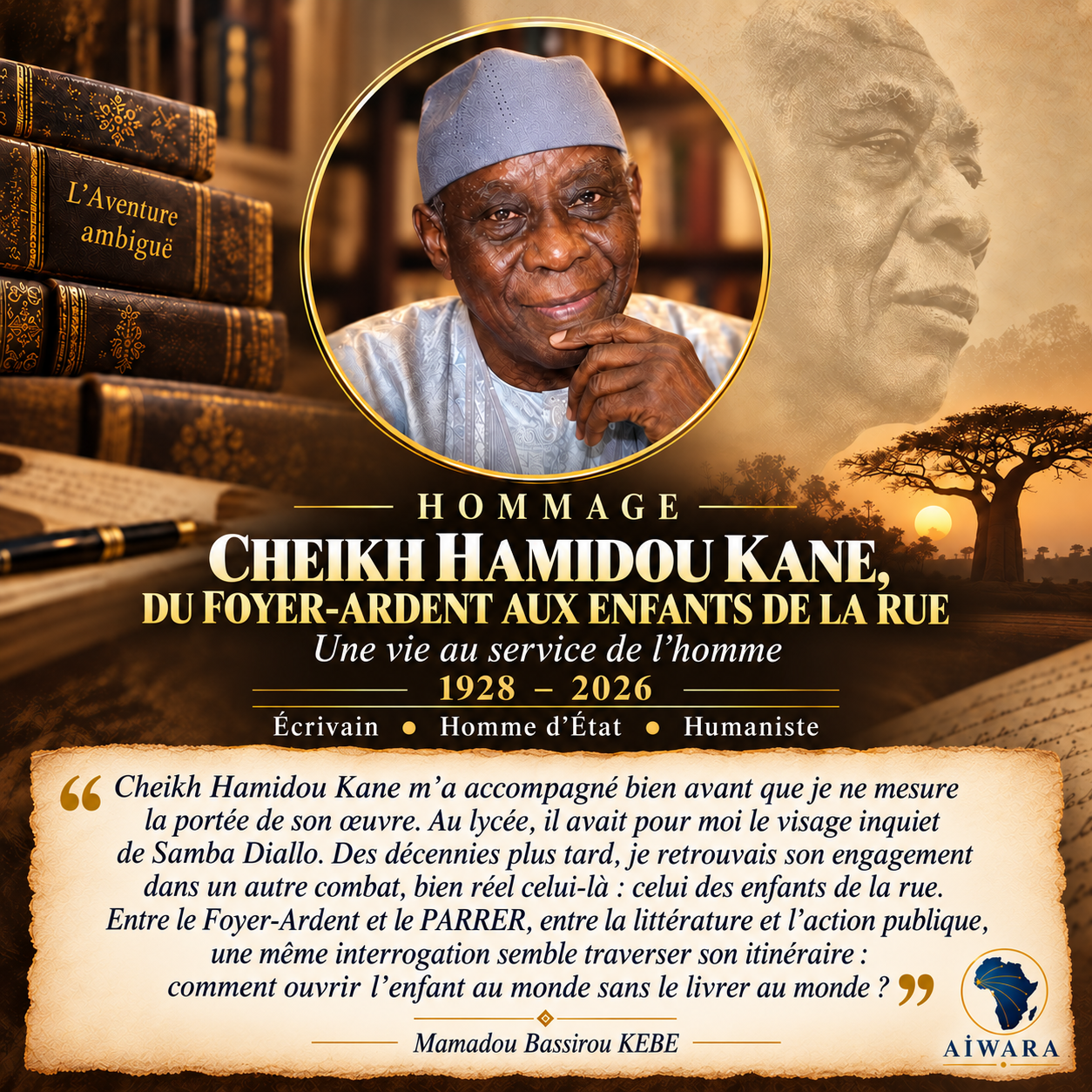 Hommage à Cheikh Hamidou Kane